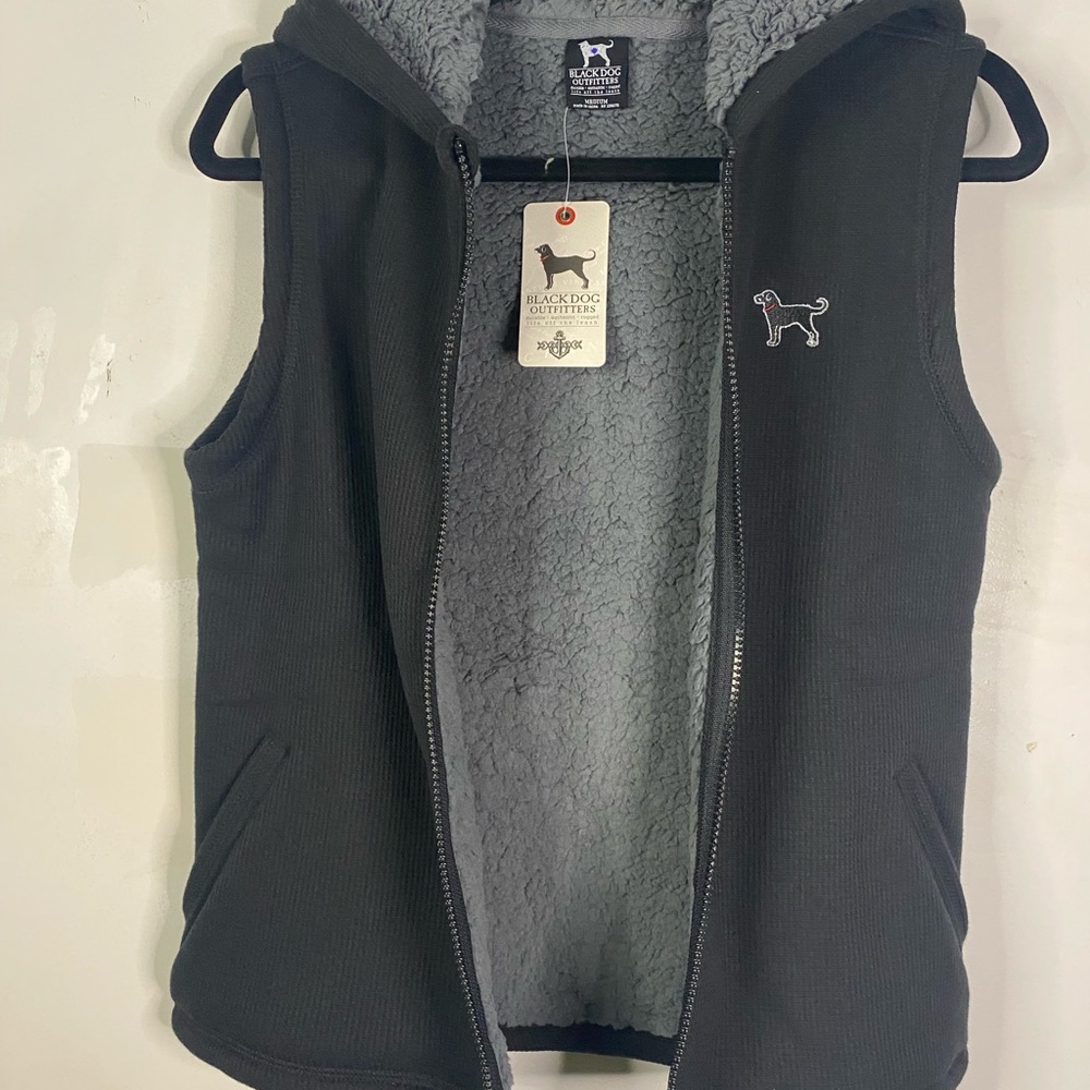 The Black Dog kids bonded hooded vest NWT - Picture 6 of 9